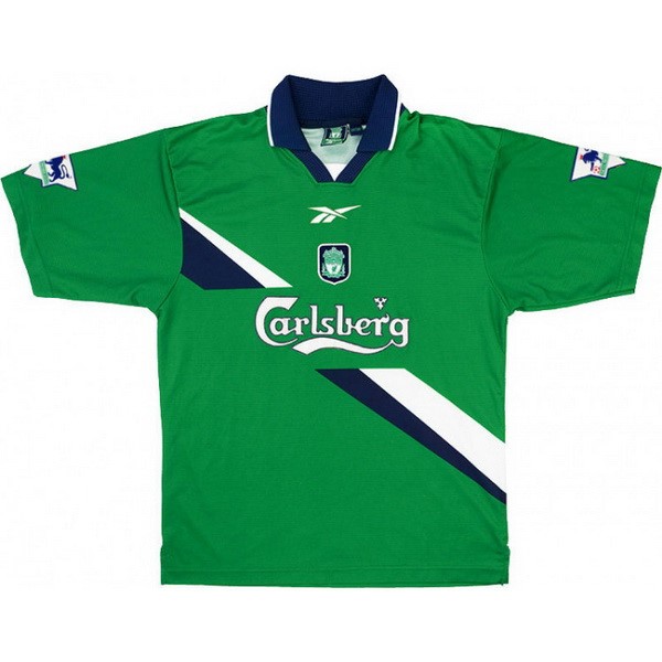 Tailandia Camiseta Liverpool Segunda equipo Retro 1999 2000 Verde